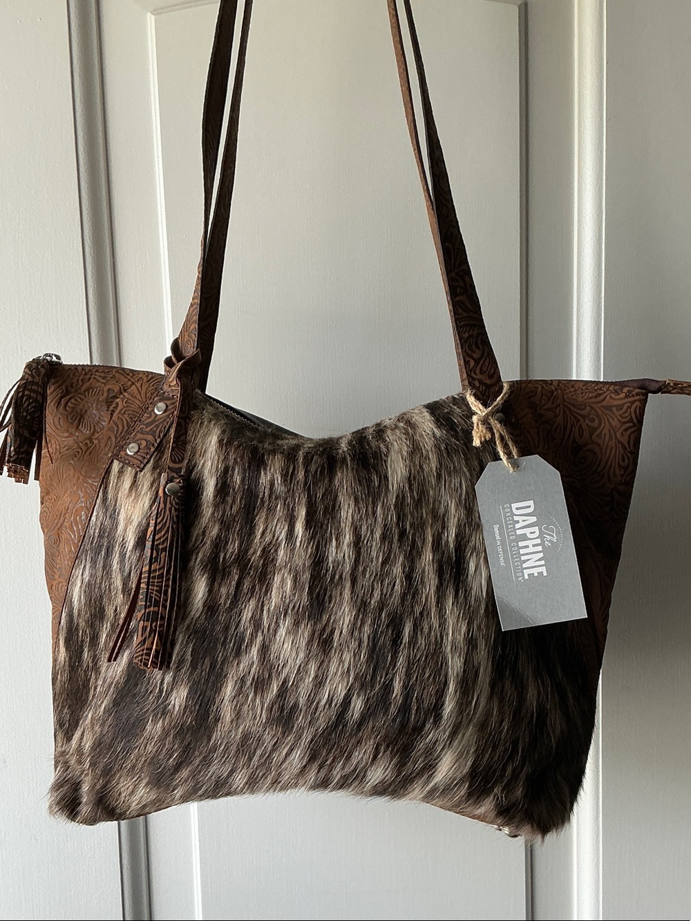 Hide Away Conceal Bag Brindle Hair-On Shoulder bag